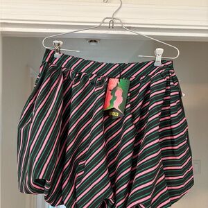 Target Green and Pink Striped Mini Skirt